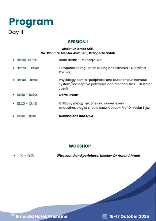 Kursi i V i CEEA (Committee for European Education in Anaesthesiology) – imazhi 6